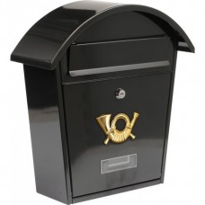 Ящик металлический почтовый 380х320х105мм черный 