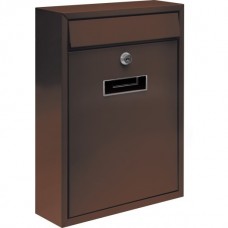 Ящик металлический почтовый 360х260х80мм коричневый 