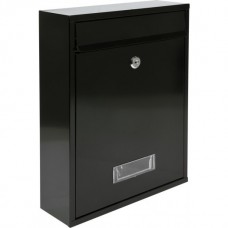 Ящик металлический почтовый 360х260х80мм черный 