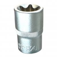 Головка торцевая 1/2" TORX Е20, L38 мм, CrV "H-D"