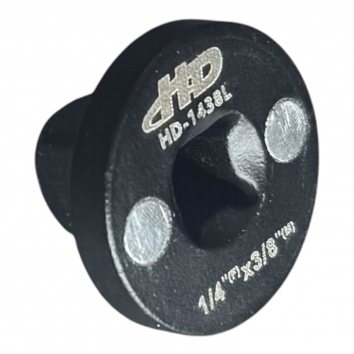 Головка-переходник 1/4"(F)x3/8"(М) низкопрофильная, CrMo "H-D" Головка-переходник 1/4"(F)x3/8"(М) низкопрофильная, CrMo "H-D"