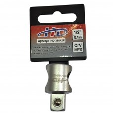 Головка-переходник 1/2"(F)x1/2"(М) с отверстием под вороток, CRV, на держателе "H-D"