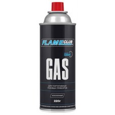 Газовый баллончик GAZ 220g/393ml (бутан 75%, пропан 25%) FLAMECLUB