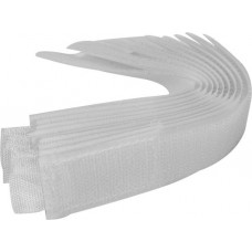 Лента тканая Velcro для стяжки кабеля на липучке  150мм, 10шт (белая)