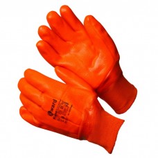 GWARD Flame Перчатки утепленные с обливкой ПВХ оранжевого цвета, манжет-резинка (размер 11 (XXL)