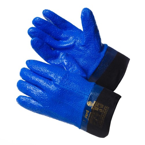 GWARD Barrel Strong Перчатки утепленные с обливкой ПВХ синего цвета, манжет-крага (размер 11 (XXL)