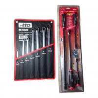 Ключи накидные 8-24мм EXTRA LONG, набор 7 предметов + Ломы с ручкой (набор 4шт) 