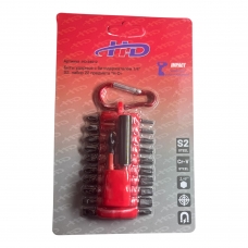 Биты ударные с битодержателем 1/4", S2, набор 22 предмета "H-D"