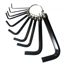 Ключи шестигранные 1.5-10мм (набор 10пр.) CrV "H-D"