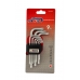 Ключи TORX с отверстием T10-T50 короткие (набор 9шт.) CrV 