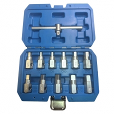 Головки торцевые для сливной пробки 3/8", набор 12пр. "H-D"