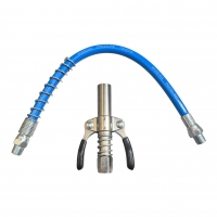 Шланг армированный с фиксируемым наконечником для смазочного шприца, ручки с покрытием "H-D"