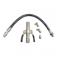 Шланг армированный с фиксируемым наконечником для смазочного шприца с 3 тавотницами "H-D"