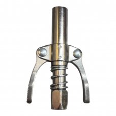 Наконечник для смазочного шприца с фиксацией на тавотнице 