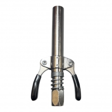 Наконечник для смазочного шприца с фиксацией на тавотнице, удлиненный, ручки с покрытием 