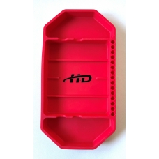 Лоток силиконовый для деталей 142х270х25 мм, цвет красный "H-D" Лоток силиконовый для деталей 142х270х25 мм, цвет красный "H-D"