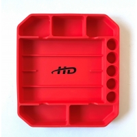 Лоток силиконовый для деталей 227х250х25 мм, цвет красный "H-D" Лоток силиконовый для деталей 227х250х25 мм, цвет красный "H-D"