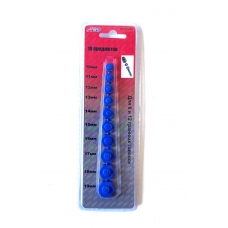 Вставки магнитные в торцевые головки 10-19 мм, синие, набор 10 предметов "H-D" Вставки магнитные в торцевые головки 10-19 мм, синие, набор 10 предметов "H-D"