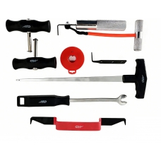 Набор инструмента и приспособлений для снятия стекол, 7 предметов 