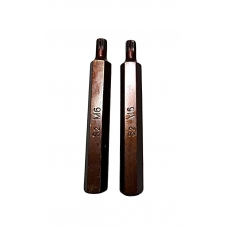 Бита SPLINE M6 10x75мм S2 под ключ, 2 штуки "H-D"