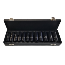 Головки торцевые ударные 1/2" 6гр. 10-24мм L78мм СrMo, набор 12 предметов "H-D"