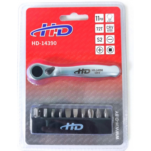 Набор инструментов, трещотка 72T + биты 1/4 Набор инструментов, трещотка 72T + биты 1/4