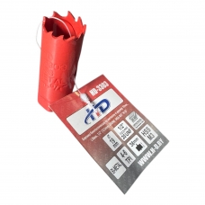 Коронка биметаллическая по металлу и дереву 19мм., L38мм., 1/2