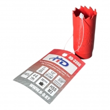 Коронка биметаллическая по металлу и дереву 22мм., L38мм., 1/2