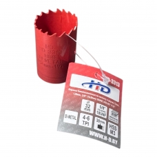 Коронка биметаллическая по металлу и дереву 32мм., L38мм., 5/8