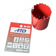 Коронка биметаллическая по металлу и дереву 38мм., L38мм., 5/8