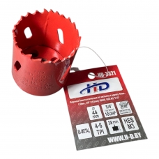 Коронка биметаллическая по металлу и дереву 44мм., L38мм., 5/8