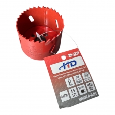 Коронка биметаллическая по металлу и дереву 57мм., L38мм., 5/8