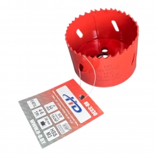 Коронка биметаллическая по металлу и дереву 64мм., L38мм., 5/8