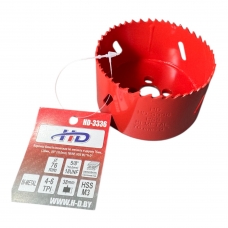 Коронка биметаллическая по металлу и дереву 76мм., L38мм., 5/8