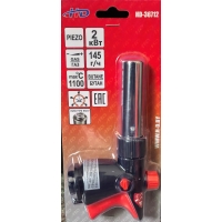 Горелка газовая с пьезоподжигом на цанговый баллон 1100С, 2.0 кВт, 145 г/ч, вращение на 360° "H-D" Горелка газовая с пьезоподжигом на цанговый баллон 1100С, 2.0 кВт, 145 г/ч, вращение на 360° "H-D"