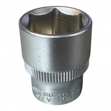 Головка торцевая 3/8" 6гр. 18мм L30мм CrV "H-D" Головка торцевая 3/8" 6гр. 18мм L30мм CrV "H-D"