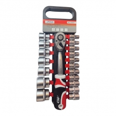 Набор инструментов (головки + трещотка 1/2") 19пр. CrV "H-D"