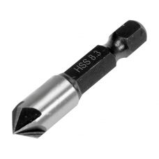 Сверло по металлу конусное зенкер d8.3мм L40мм хвостовик HEX 