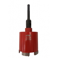 Сверло корончатое алмазное по бетону 72х100 мм с хвостовиком SDS-Plus, M16, 5 сег, лаз. сварка "H-D" Сверло корончатое алмазное по бетону 72х100 мм с хвостовиком SDS-Plus, M16, 5 сег, лаз. сварка "H-D"