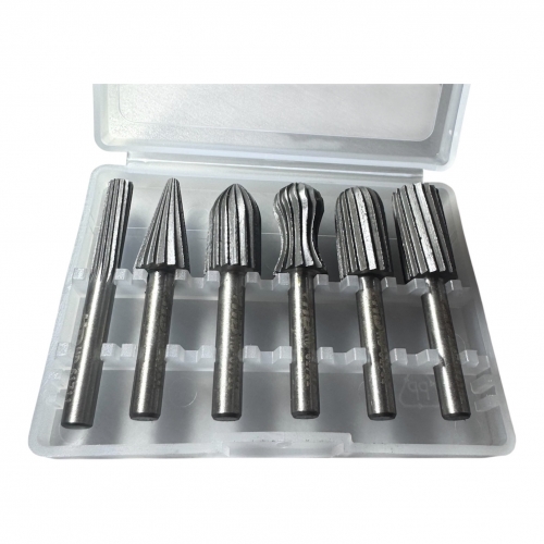 Шарошки металлические для обработки металла 13мм, набор 6 предметов Шарошки металлические для обработки металла 13мм, набор 6 предметов