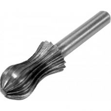 Шарошка металлическая грушевидная 13x25x55мм для обработки металла 