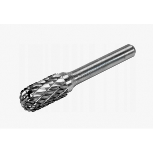 Шарошка металлическая цилиндрическая с закругленным кончиком 10х16x56мм для обработки металла Шарошка металлическая цилиндрическая с закругленным кончиком 10х16x56мм для обработки металла