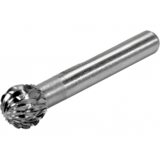 Шарошка металлическая сферическая 10х5.4x45мм для обработки металла 