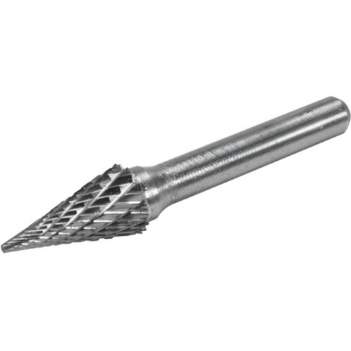 Шарошка металлическая коническая заостренная 10х18x58мм для обработки металла Шарошка металлическая коническая заостренная 10х18x58мм для обработки металла