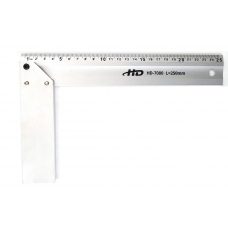 Угольник алюминиевый 250мм 45/90° 