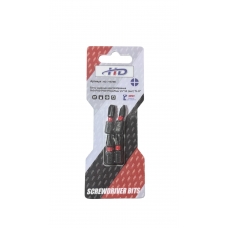 Биты крестообразные PH1+PH2+PH3+PH4х25мм ударные 1/4" S2 (4шт) "H-D"