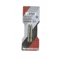 Биты крестообразные PZ2х50мм 1/4" S2 (2шт) "H-D"