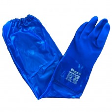 GWARD Sandy Long Перчатки МБС, интерлок с полным покрытием ПВХ син. цвета с длинным ПВХ рукавом (XL)