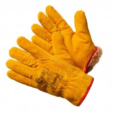 GWARD Driver Lux Zima Перчатки из спилка оранжевого цвета, утеплитель мех-мутон (р.11 (XXL))