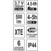 Фонарик налобный CREE XTE (500lm, 70м., 3.7V, 1000mAh, usb, IP44, 6 режимов работы) 